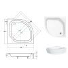 Besco DIPER II 90 x 90 x 28,5 cm