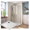 Štvorcový sprchový kút Sanovo Perfect 90x90x190 cm s vaničkou z liateho mramoru