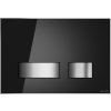 Tlačítko na podomietkový modul Cersanit MOVI II FLUSH čierne sklo