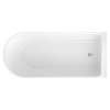 Voľne stojaca akrylátová vaňa Polimat MURENA 170 x 75 biela (00739)