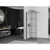 Sprchová zástena Walk IN ALBA BLACK 80x200 cm