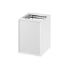 S1022 011 MILLE 40 CABINET WITH LAUNDRY BASKET WHITE MAT MOUNT