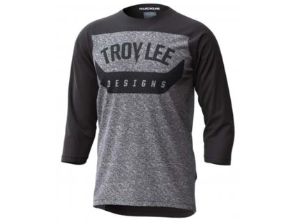 Cyklistický dres TLD Ruckus Arc Black s 3/4 rukávem