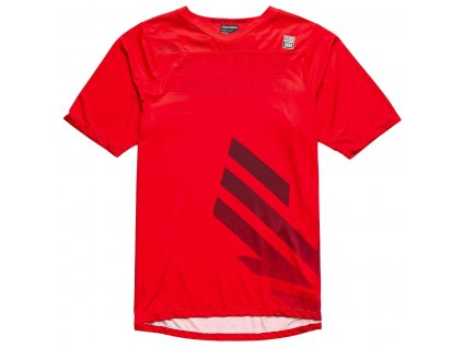 Cyklistický dres TLD Skyline Sram Eagle One Fiery Red s krátkým rukávem