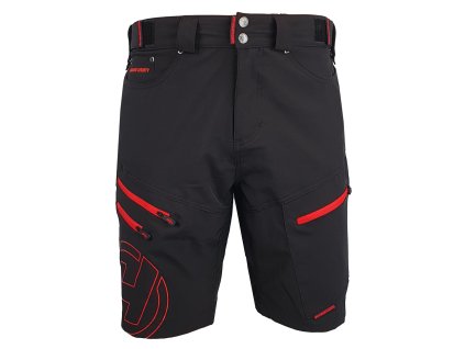 Pánské cyklistické kraťasy HAVEN Navaho Shorty black/red