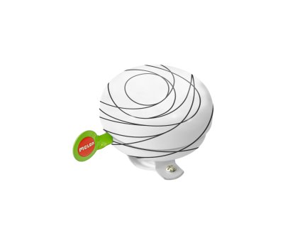 Melon Fresh Bell Scribble Zvonek, Bílá (Barva Bílá, Výrobce / Distributor Melon World GmbH, Rellinghauser Str. 334H,  45136 Essen – GERMANY, https://www.melon-helmets.com/, https://www.melon-helmets.com)