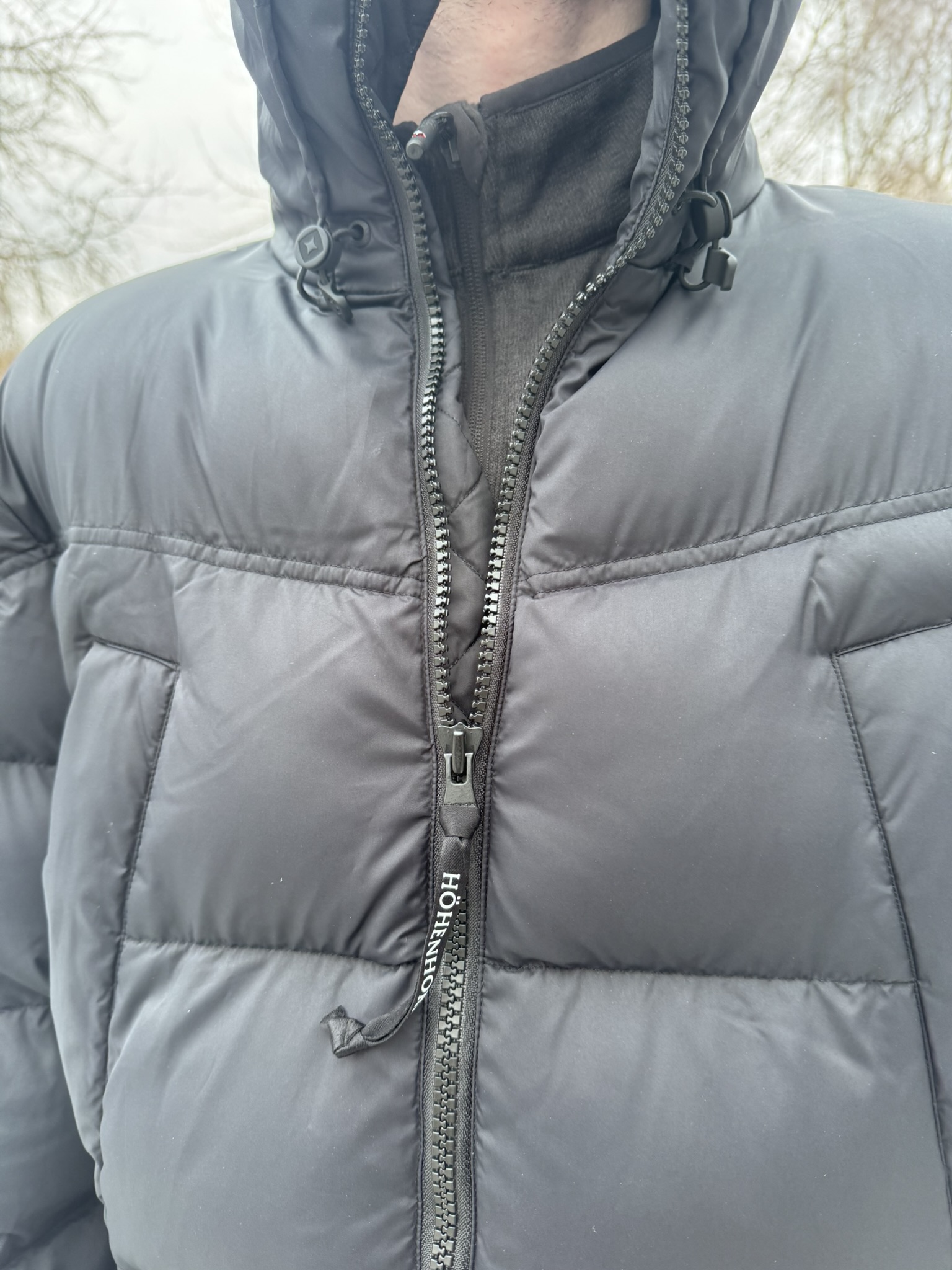 Hřejivý dlouhý kabát