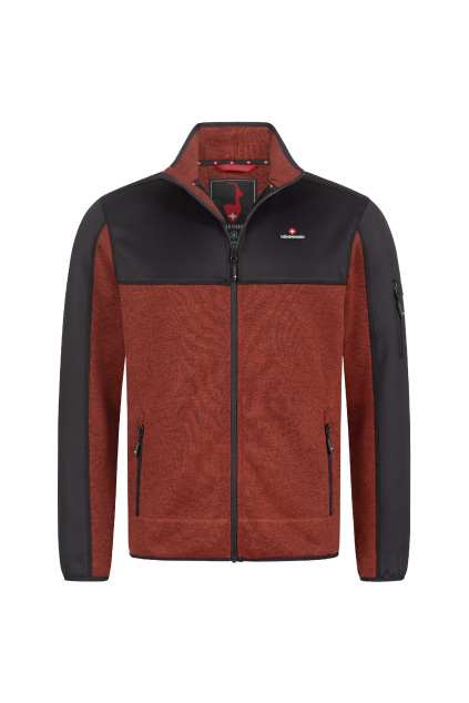 hoehenhorn naurun softshell fleece jacke rot 1