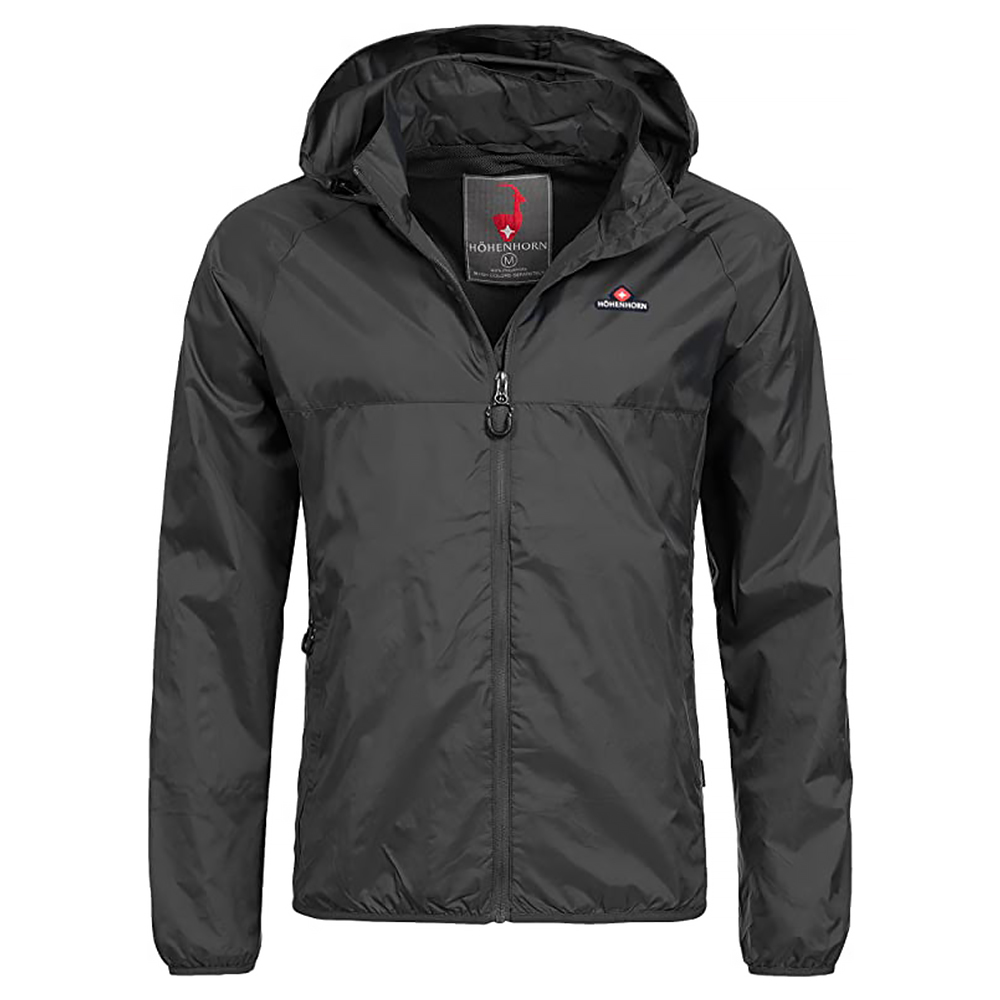 HÖHENHORN Stylová pánská větrovka do deště HOHENHORN Rigi Barva: Černá, Velikost: 4XL