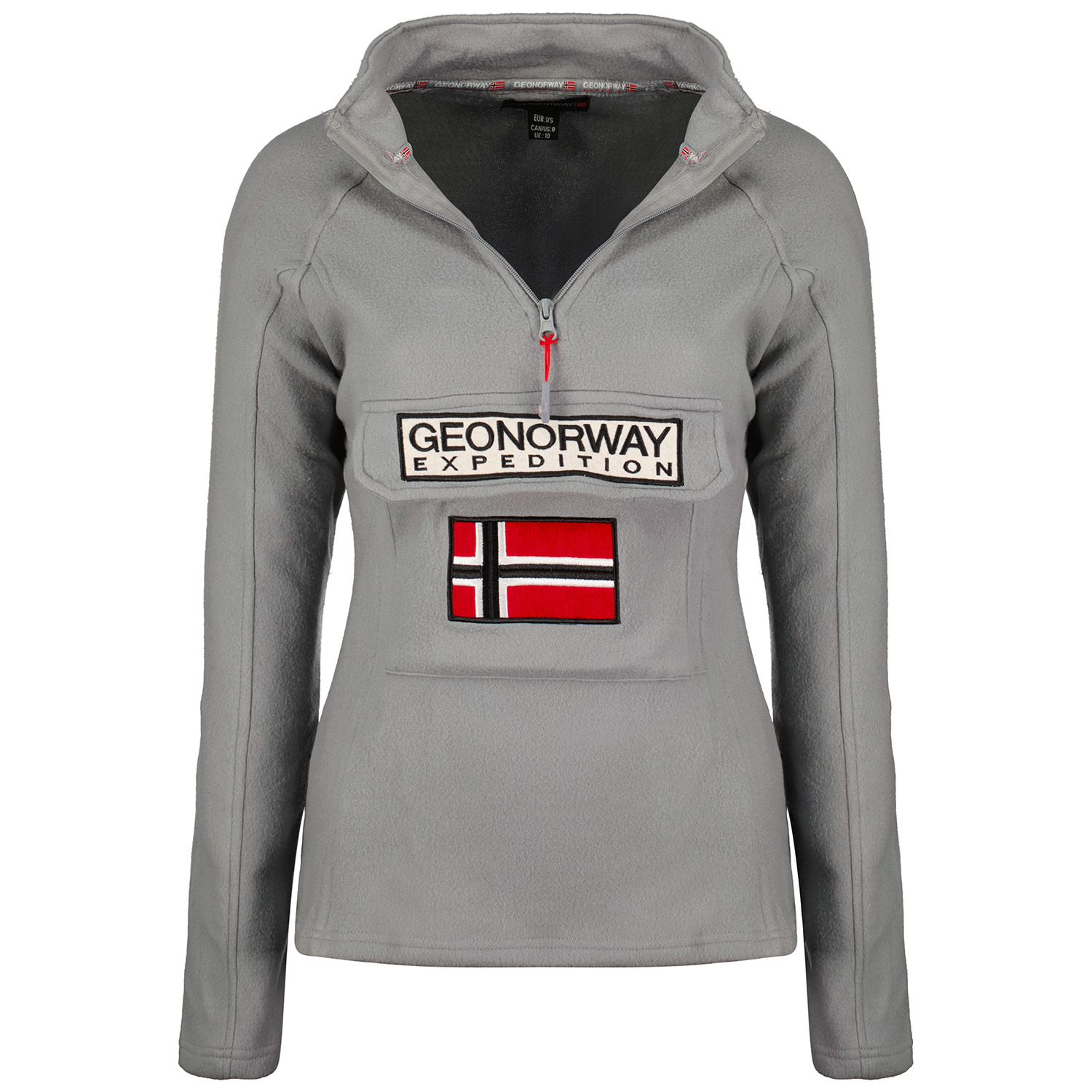 Dámská flísová mikina GEOGRAPHICAL NORWAY Tymclass Barva: Šedá,