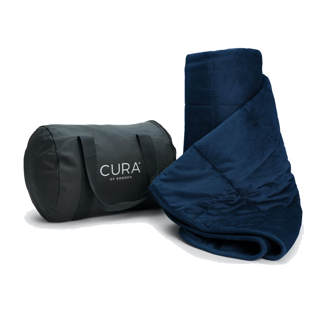 CURA OF SWEDEN Plyšová zátěžová deka CURA Minky 140x200 6kg Barva: Modrá