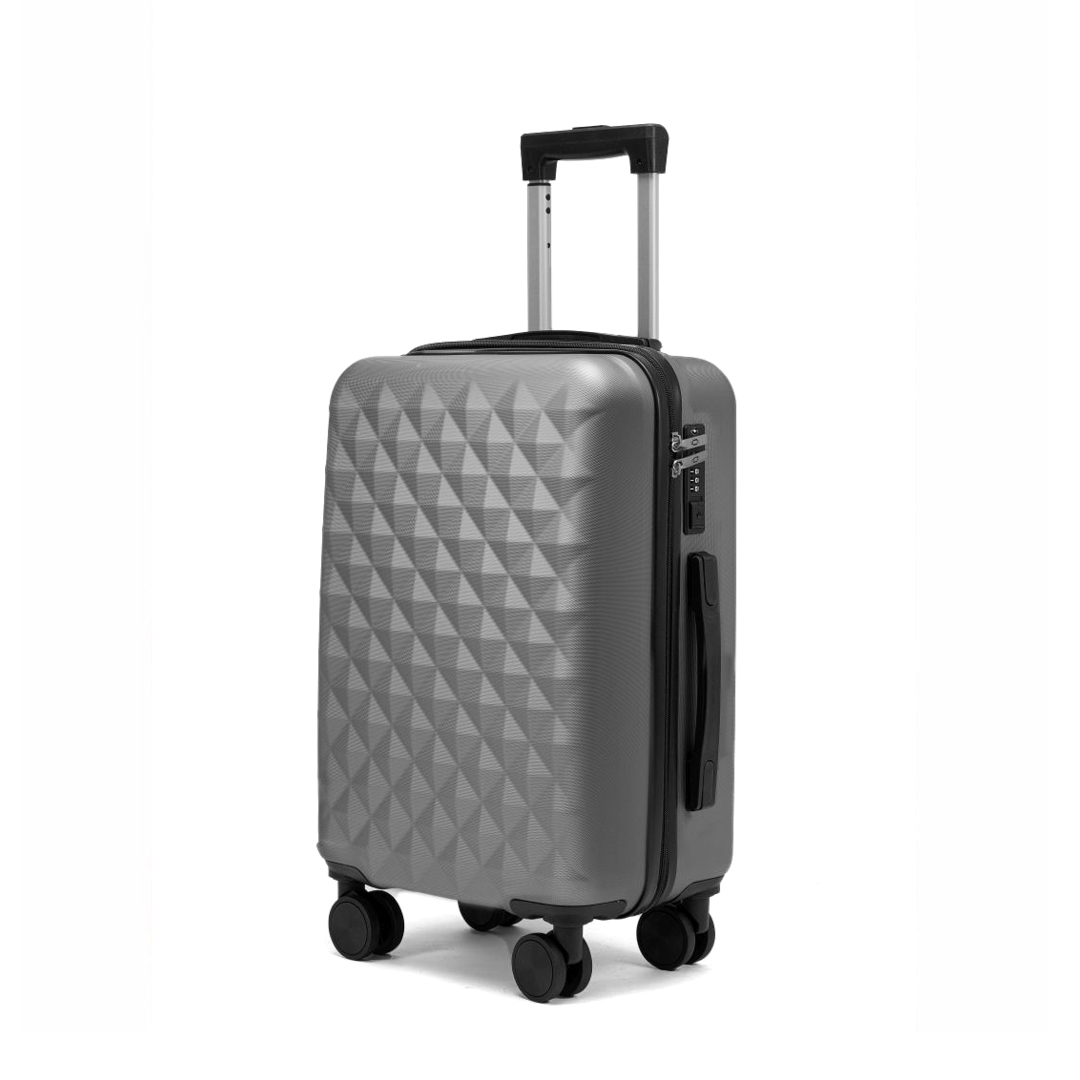 Příruční kabinový cestovní kufr s TSA zámkem ROWEX Crystal Barva: Šedočerná