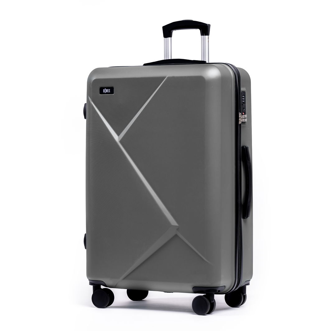 Velký rodinný cestovní kufr s TSA zámkem ROWEX Envelope Barva: Šedá