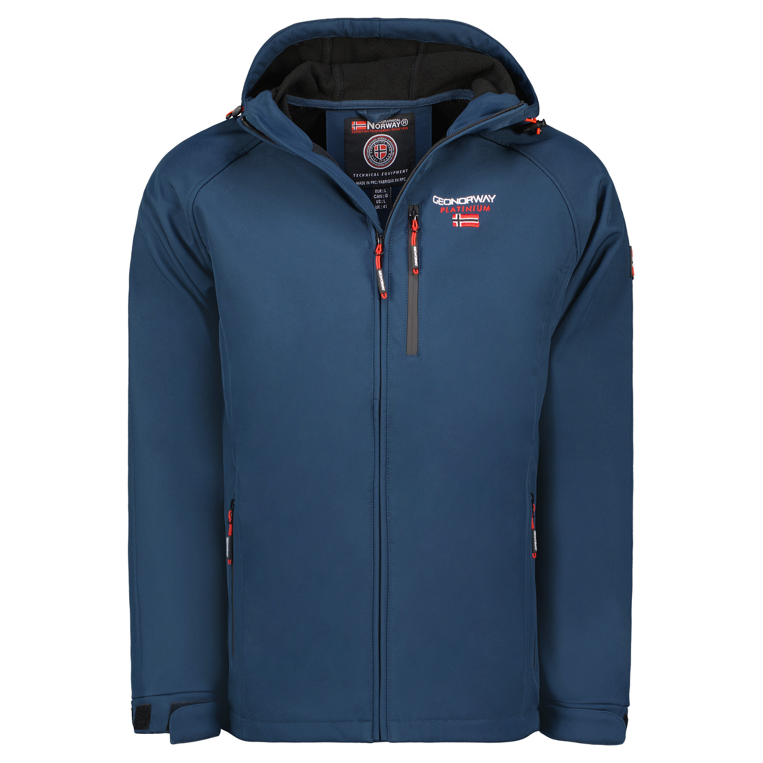 Pánská softshellová bunda GEOGRAPHICAL NORWAY Takito Barva: Tmavě modrá,