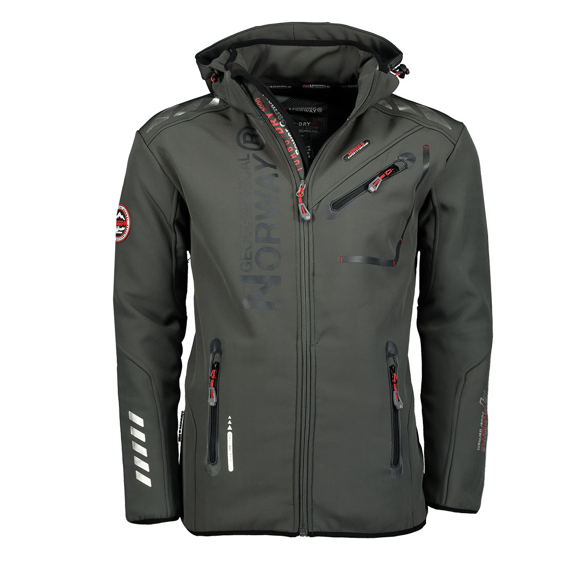 Pánská softshellová bunda GEOGRAPHICAL NORWAY Royaute GTX Barva: Šedá,