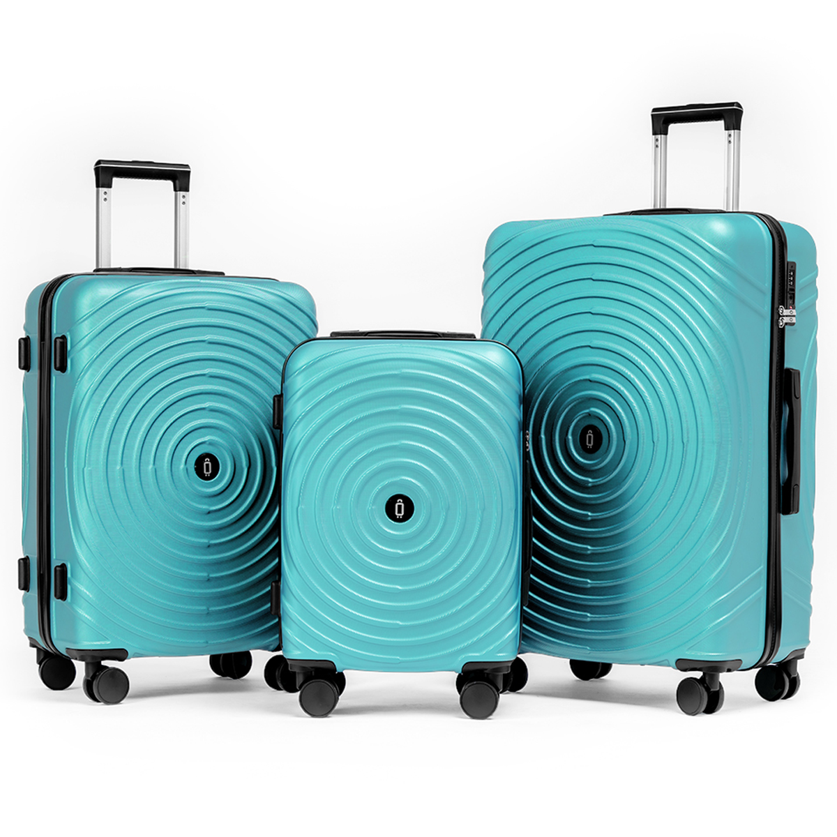 Extra odolný cestovní kufr s TSA zámkem ROWEX Hypnotizer 3v1 Barva: Světle modrá