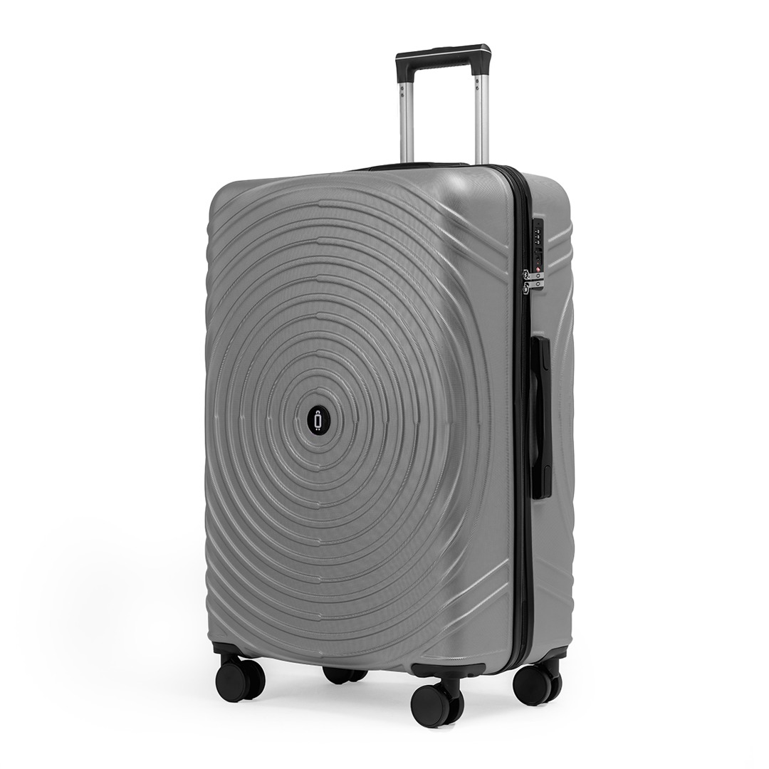 Velký rodinný cestovní kufr s TSA zámkem ROWEX Hypnotizer Barva: Stříbrná