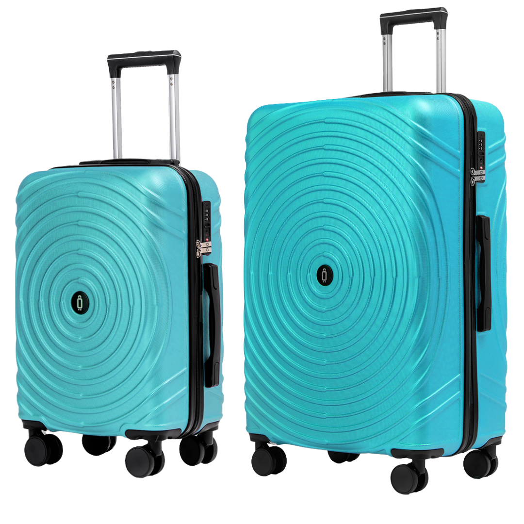 Velký a příruční cestovní kufr s TSA zámkem ROWEX Hypnotizer 2v1 Barva: Modrá