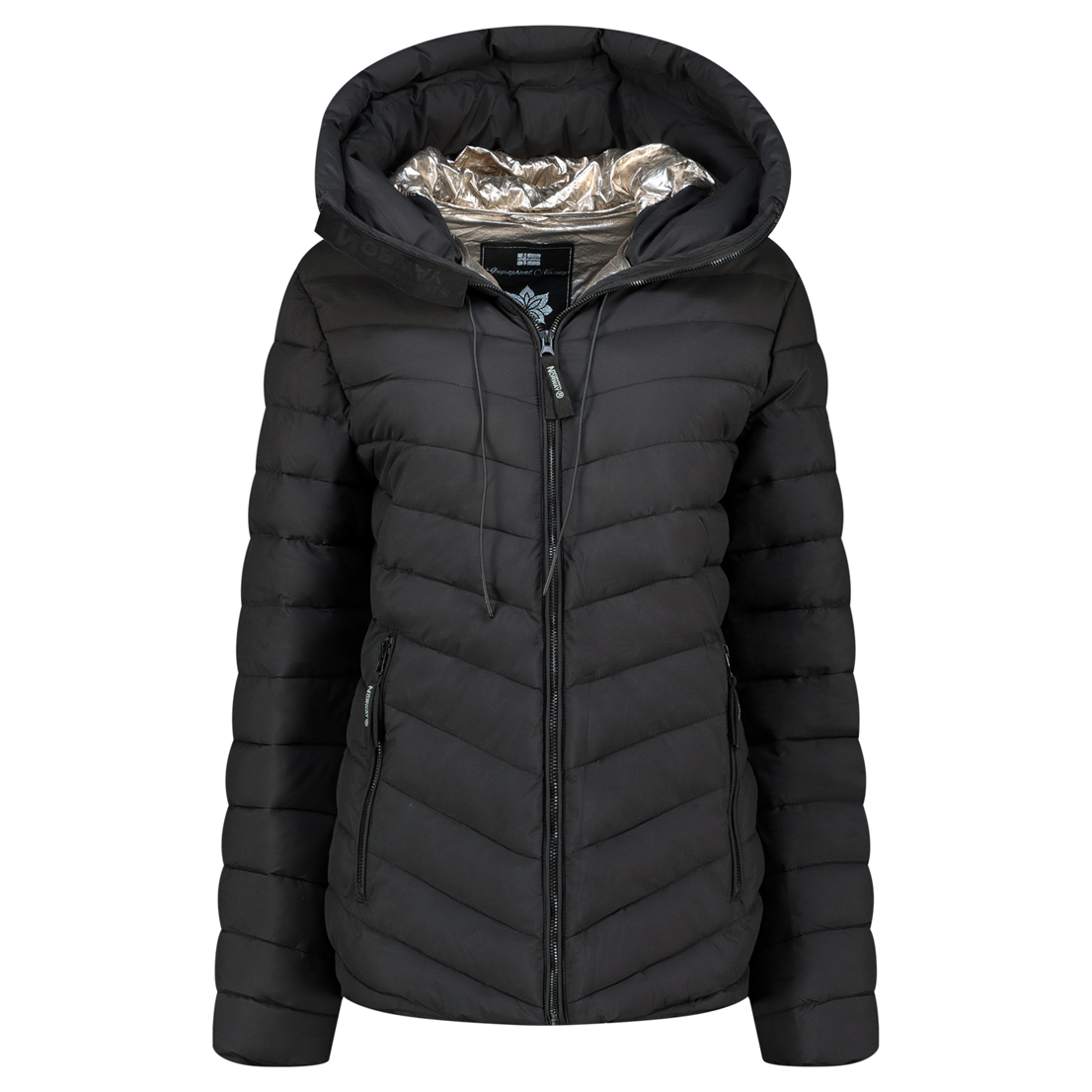 Dámská prošívaná bunda Geographical Norway AMANDINE Barva: Černá,