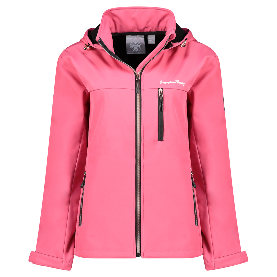 Dámská podzimní softshellová bunda Geographical Norway TOUNIA Barva: Růžová,