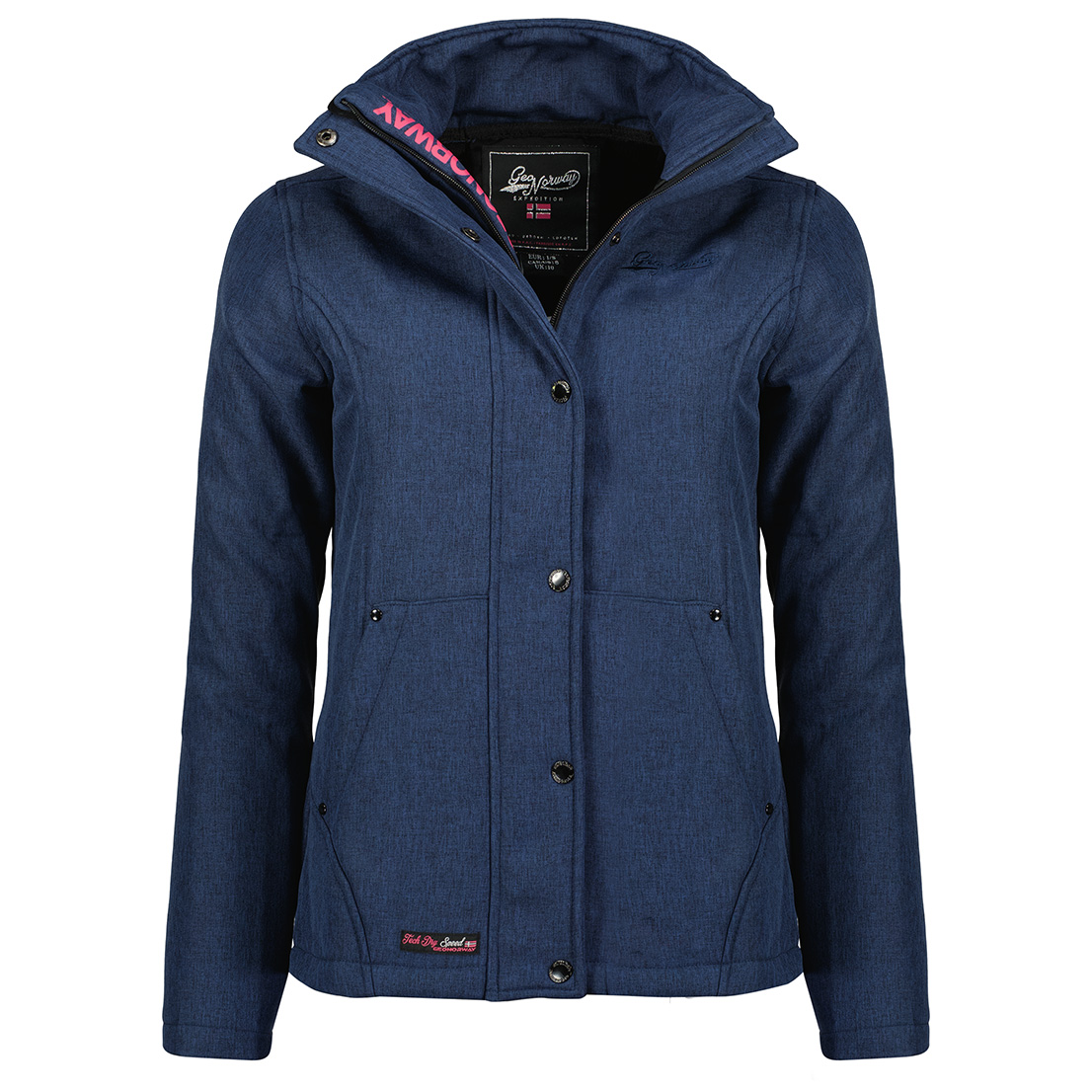 Dámská přechodná softshellová bunda Geographical Norway TERENCIA Barva: Modrá,