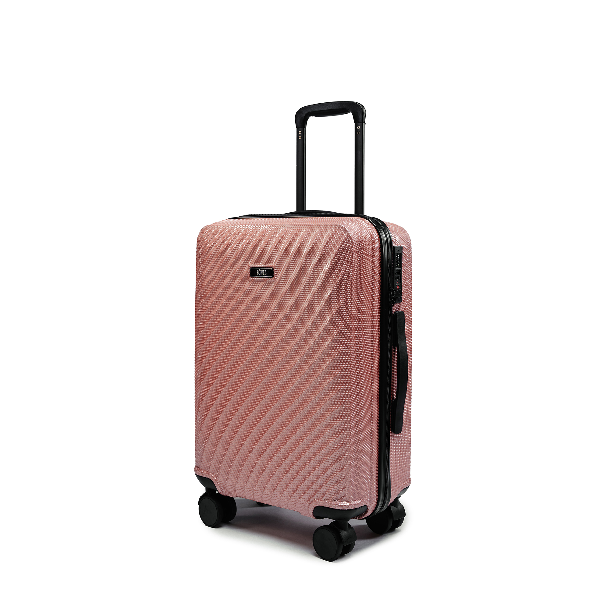 Příruční kabinový cestovní kufr s TSA zámkem ROWEX Roseline Barva: Růžovo-zlatá