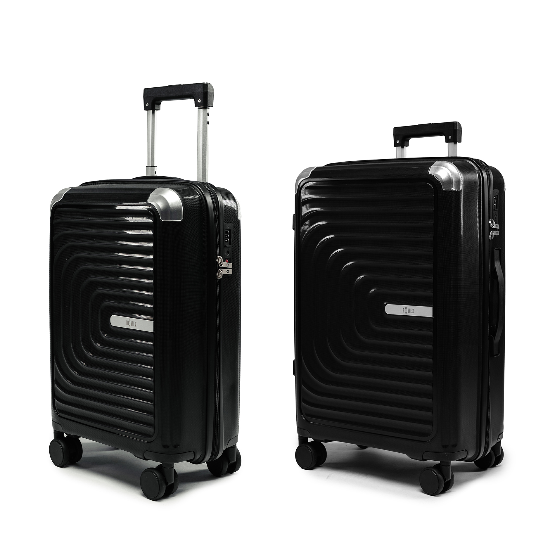 Střední a příruční cestovní kufr s TSA zámkem ROWEX Nexus 2v1 Barva: Černá