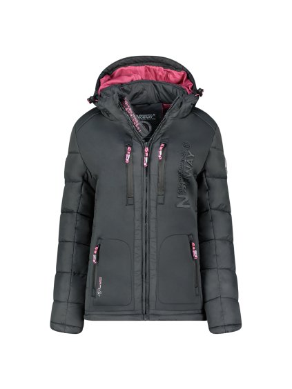 Dámska prešívaná prechodná bunda s kapucňou Geographical Norway BEACHWOOD