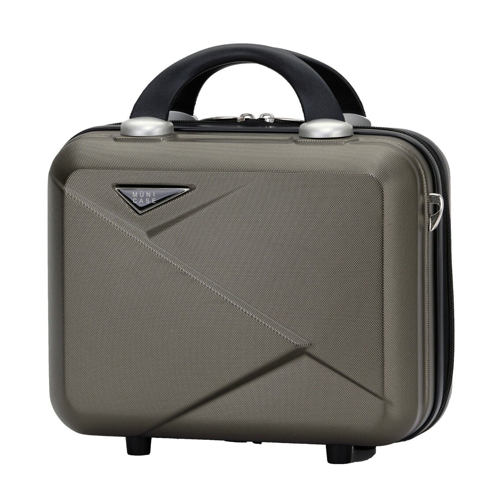 MUNICASE Kozmetický cestovný kufrík Municase Farba: Kávová 26x31x15 cm ABS