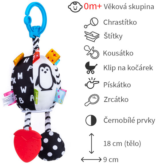 zavesna hracka na kocarek
