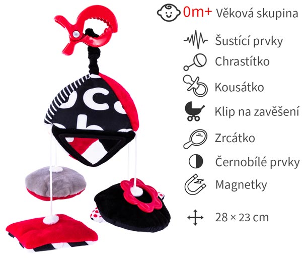 hračky na kočárek