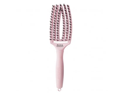 58299 olivia garden fingerbrush combo medium pastel pink kartac na vlasy