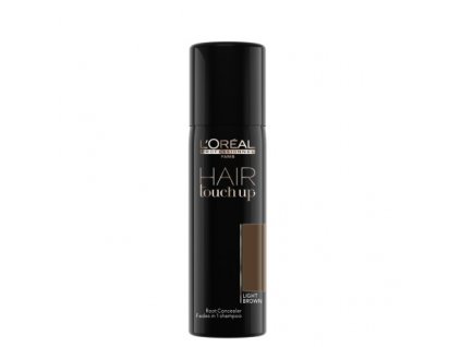 hair touch light brown