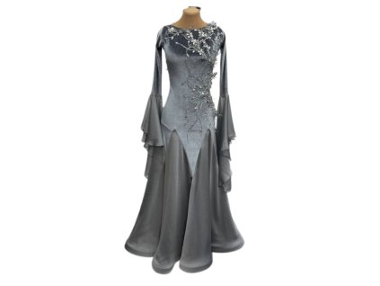 Silver ballroom dress