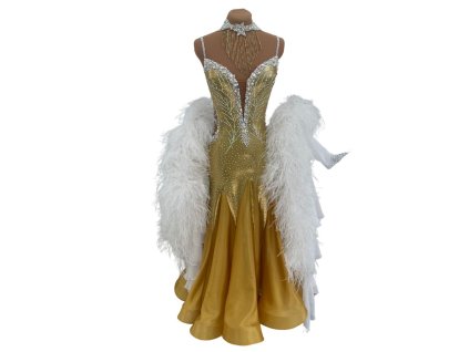 Gold ballroom dress