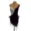 Wine velvet latin dress