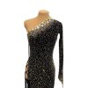 Black and gold latin dress