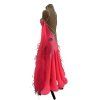 Salmon ballroom dress
