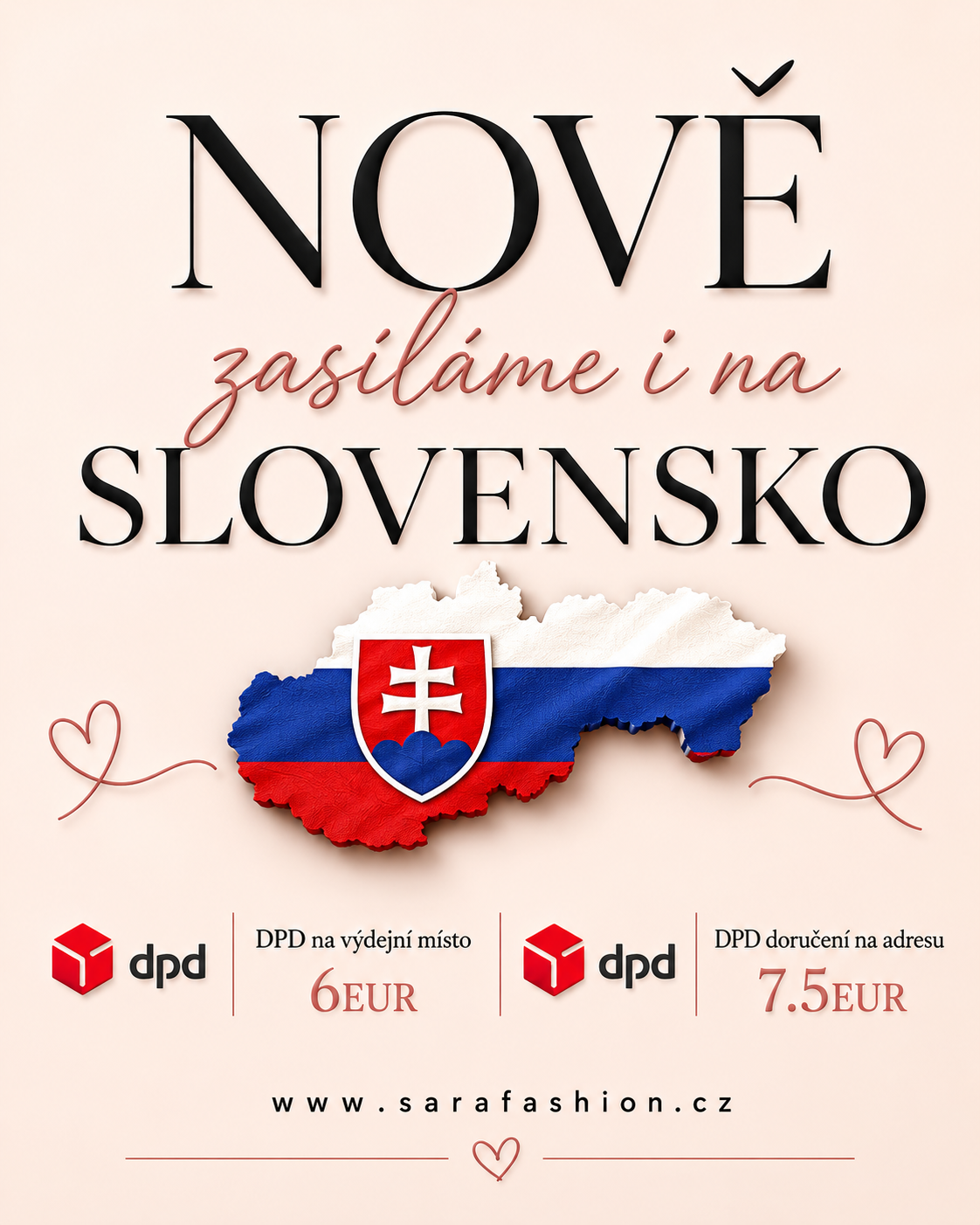 Nové expedujeme na Slovensko
