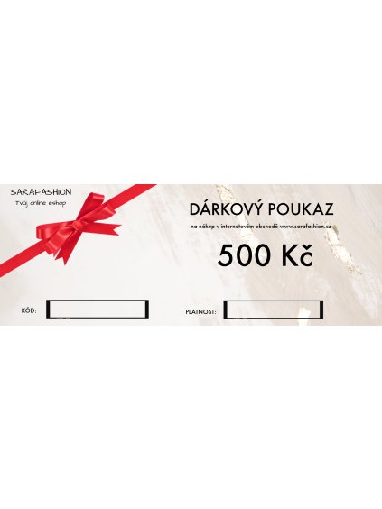 DÁRKOVÝ POUKAZ ELEKTRONICKÝ