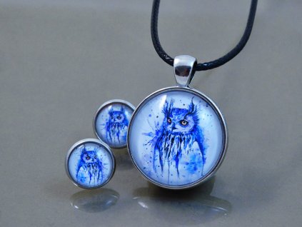 Sada šperků Modrá sova