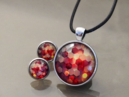 Náušnice a přívěsek Hexagon