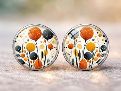 Náušnice Barevné lístky