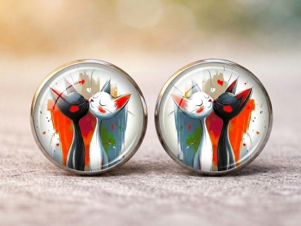 Náušnice Kočičí romance