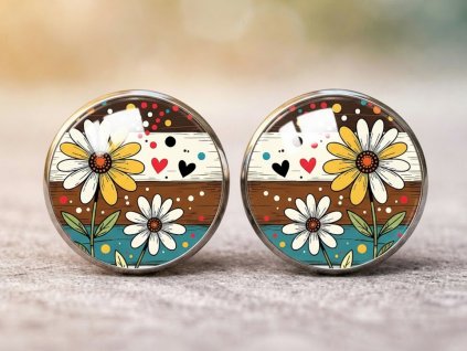 Náušnice Květy na molu
