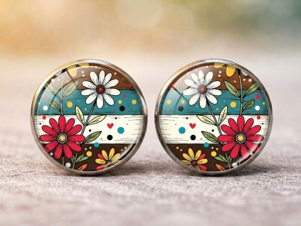 Náušnice Květy na molu II.