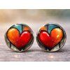 Náušnice Keramické srdce