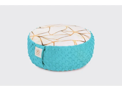 Meditační polštář Geometry - tyrkysová