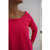 Oversize mikina I love myself - fuchsia