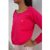 Oversize mikina I love myself - fuchsia